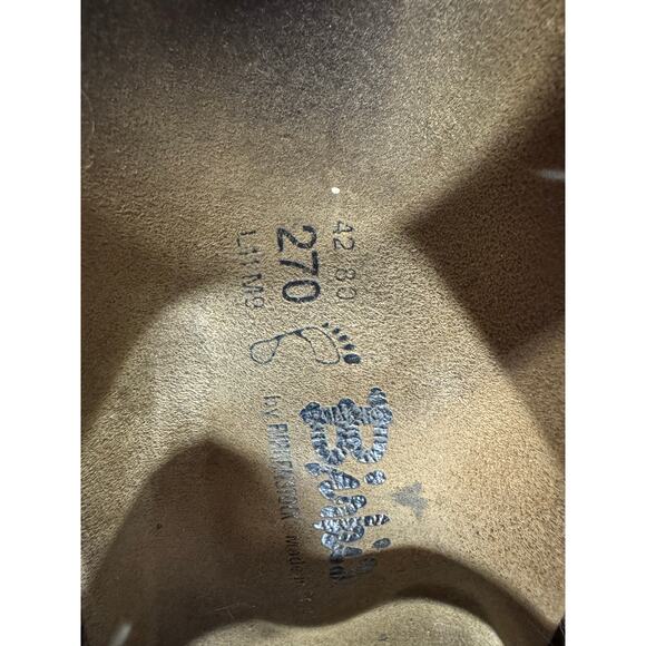 Birkenstock Sandals Men’s 9 Women’s 11 Brown Leather 42 Made in Germany Boho - Picture 5 of 8